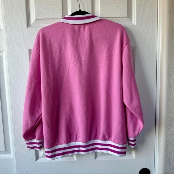 Barbie Three Quarter Zip Sweatshirt, Size L - Picture 6 of 7